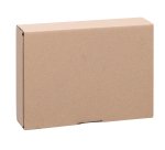 Boîte postale kraft brun simple cannelure H 5.4 x L 24 x P 18 cm