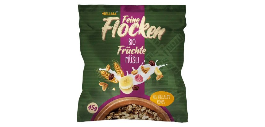 Muesli aux fruits bio, en sachet portion de 45 g
