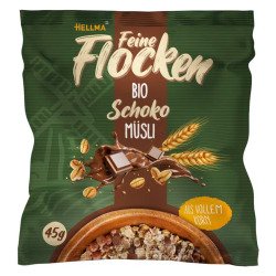 Muesli au chocolat bio, en sachet portion de 25 g