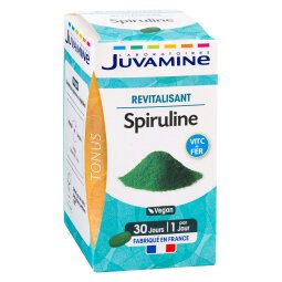 Complément alimentaire Juvamine Spiruline - Boîte de 30 comprimés