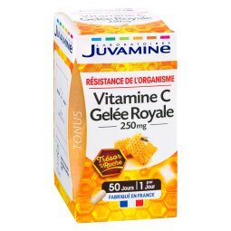 Complément alimentaire Juvamine Vitamines C Gelée royale - Boîte de 50 gellules