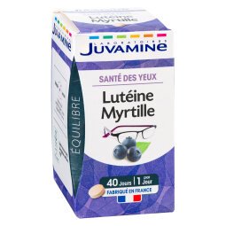 Complément alimentaire Juvamine Luteine Myrtille - Boîte de 40 comprimés