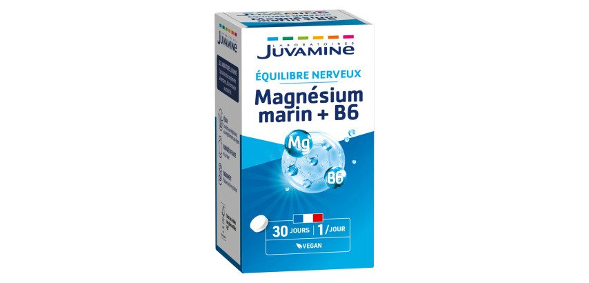 Juvamine compléments alimentaires Magnésium marin Vitamine B6