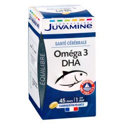 Complément alimentaire Juvamine Omega 3 DHA - Boîte de 45 capsules