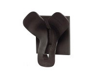 Patère trio magnétique Unilux noir