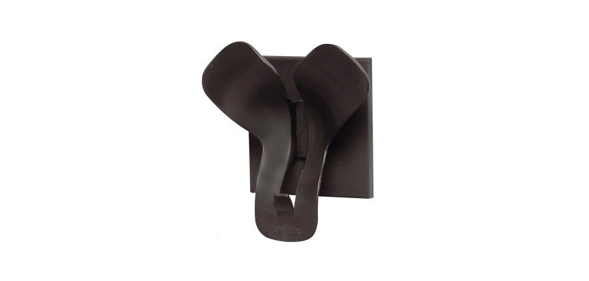 Patère trio magnétique Unilux noir