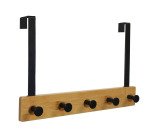 Patere de porte karako bamboo noir