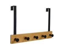 Patere de porte karako bamboo noir