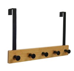 Patere de porte karako bamboo noir