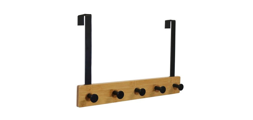 Patere de porte karako bamboo noir