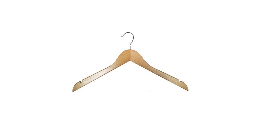 Lot 25 cintres en bois Unilux Vesta