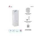 Porte-parapluie 'PLUIE', en métal, blanc