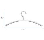 Kledinghanger MAUL acryl 460X190mm wit 5 stuks