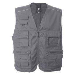 Gilet multitasche JRC New Safari, grigio