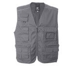 Gilet multitasche JRC New Safari, grigio, taglia