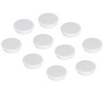 Plots magnétiques aimants Franken Ø 24 mm blanc - Lot de 10