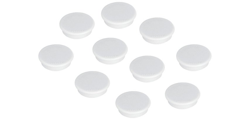 Plots magnétiques aimants Franken Ø 24 mm blanc - Lot de 10