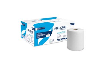 Rouleau d'essuie-mains Lucart Strong 270 Identity simple épaisseur 270 m - Carton de 6