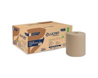 Rollo de toallas de papel Lucart EcoNatural 155 de doble capa 155 m - Caja de 6