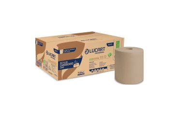 Rouleau d'essuie-mains Lucart EcoNatural 155 Identity double épaisseur 155 m - Carton de 6