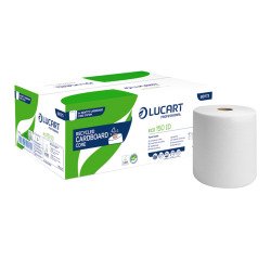 Rollo de papel secamanos Lucart ECO 150 Identity de doble capa 150 m - Caja de 6