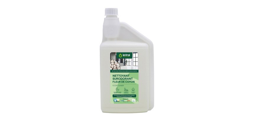 Nettoyant Surodorant concentré Fleur de coton Le Vrai Professionnel - Flacon de 1 L