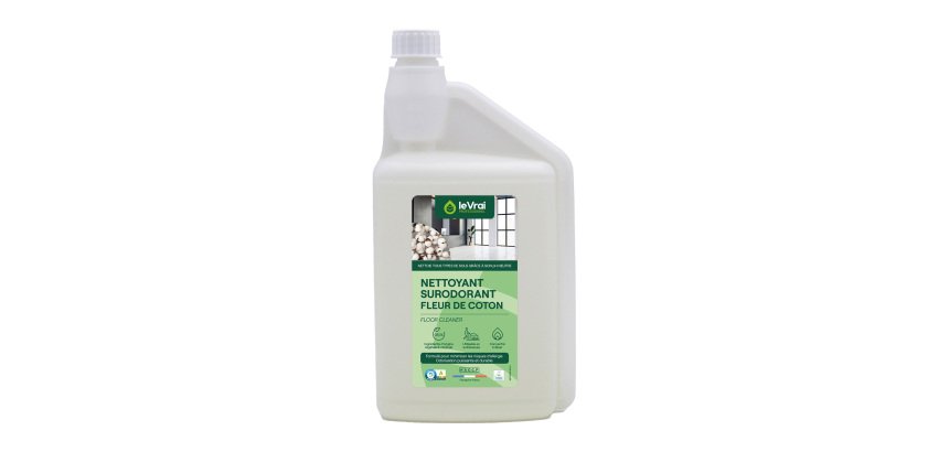 Nettoyant Surodorant concentré Fleur de coton Le Vrai Professionnel - Flacon de 1 L