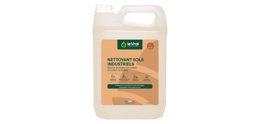 Nettoyant dégraissant Sols industriels Le Vrai Professionnel, Pin des Landes - Bidon 5 L