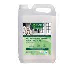 Nettoyant Surodorant concentré Fleur de coton Le Vrai Professionnel - Bidon de 5 L