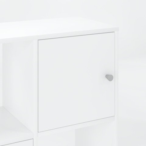 Juego de 2 puertas y 2 fondos blancos