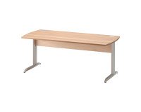 Bureau droit Quarta Plus piètement Métal