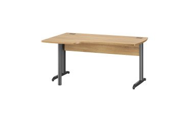 Mesa compacta Quarta Plus An 160 cm patas metal L ala izquierda