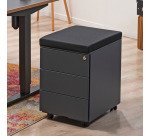 Bureau assis-debout Ergosup Premium à mémoire de position pied anthracite L 120 cm