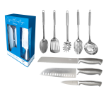 Coffret Prestige de couteaux et ustensiles de cuisine en inox Pradel France, 8 pièces