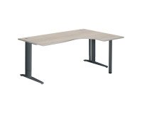 Büro kompakt höhenverstellbar, L-Metall-Gestell Plus Bruneau Excellens