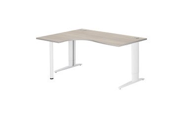 Bureau compact réglable en hauteur piètement L métal Plus Bruneau Excellens