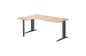 Compacte werkpost Bruneau Excellens L-vormig onderstel metaal Plus