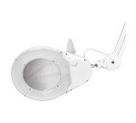 Lampe loupe à LED, avec pince, blanc