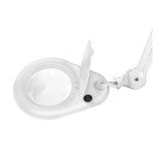 Lampe loupe à LED, avec pince, blanc