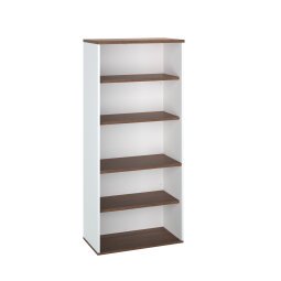 De_bibliotheque h.182 x l.80 cm blanc noyer 