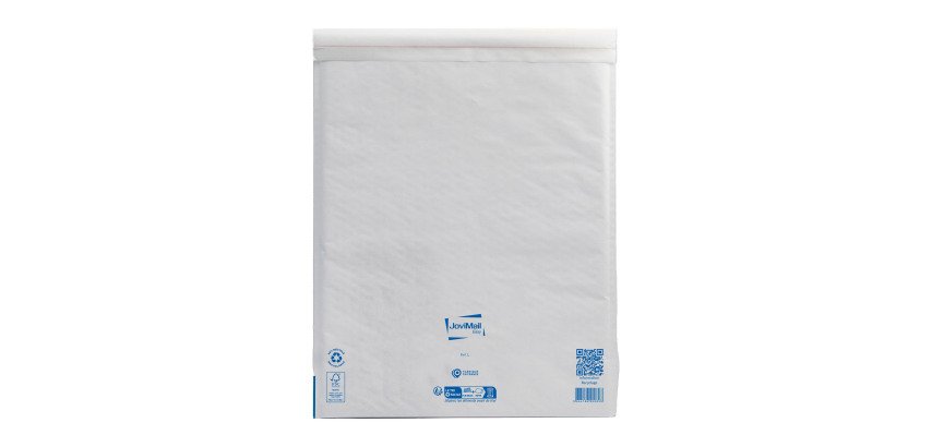Pochette matelassée bulles d'air JoviMail Easy kraft blanc
