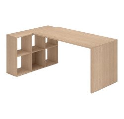 Escritorio con estantería 6 compartimentos Maxicubos