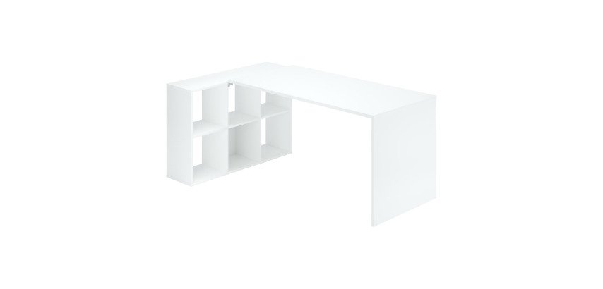 Bureau d'angle Maxicube 6 cases L 140 x P 104,4 cm