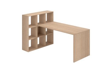 Escritorio con estantería de 9 compartimentos Maxicubo