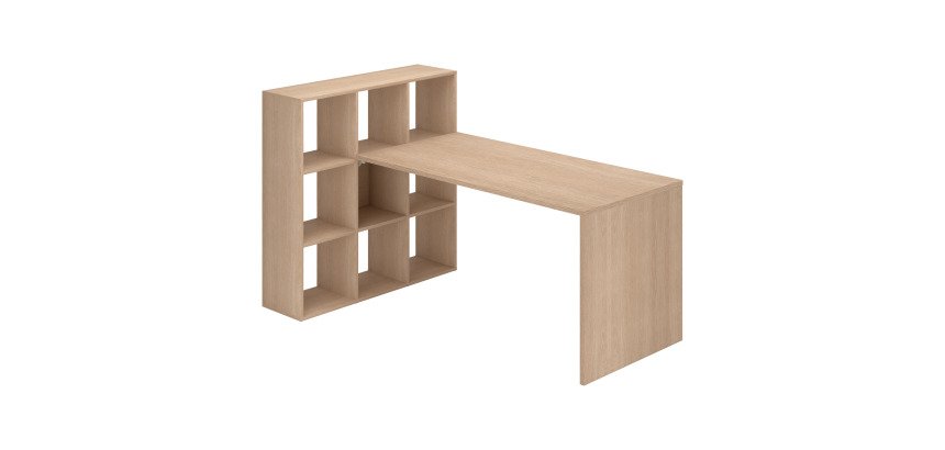 Bureau d'angle 9 cases L 169 cm - Maxicubes