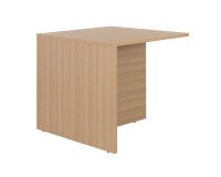 Plan d'accueil en extrémité chêne clair L 80 cm - Zoom