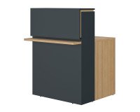 Geradlinige Empfangstheke L 80 cm Well