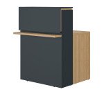 Banque d'accueil droite L 80 cm Well