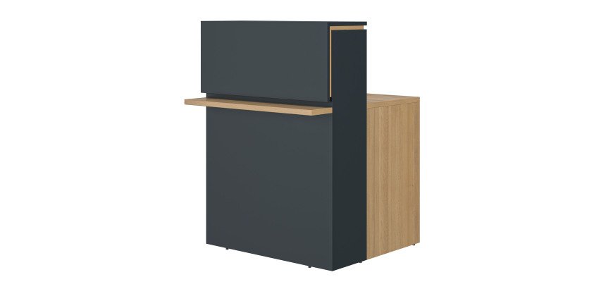 Banque d'accueil droite L 80 cm Well