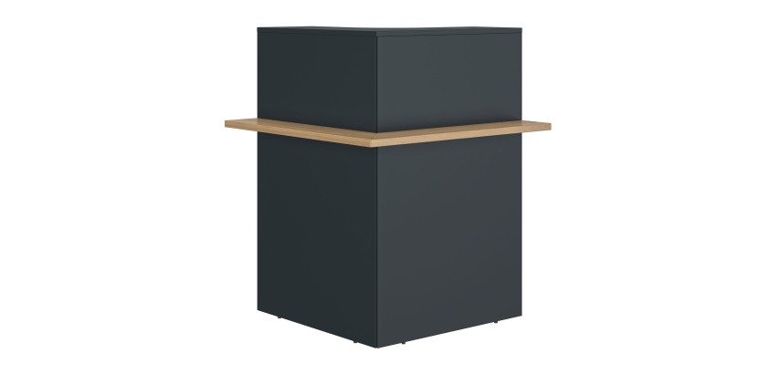 Banque d'accueil d'angle L 74 cm - Zoom